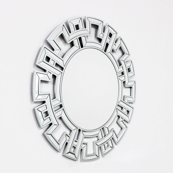 Mercer41 Quirica Round Glass Wall Mirror Wayfair